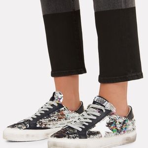 Golden Goose Women's Metallic May Rainbow Sequin Low-top Sneakers